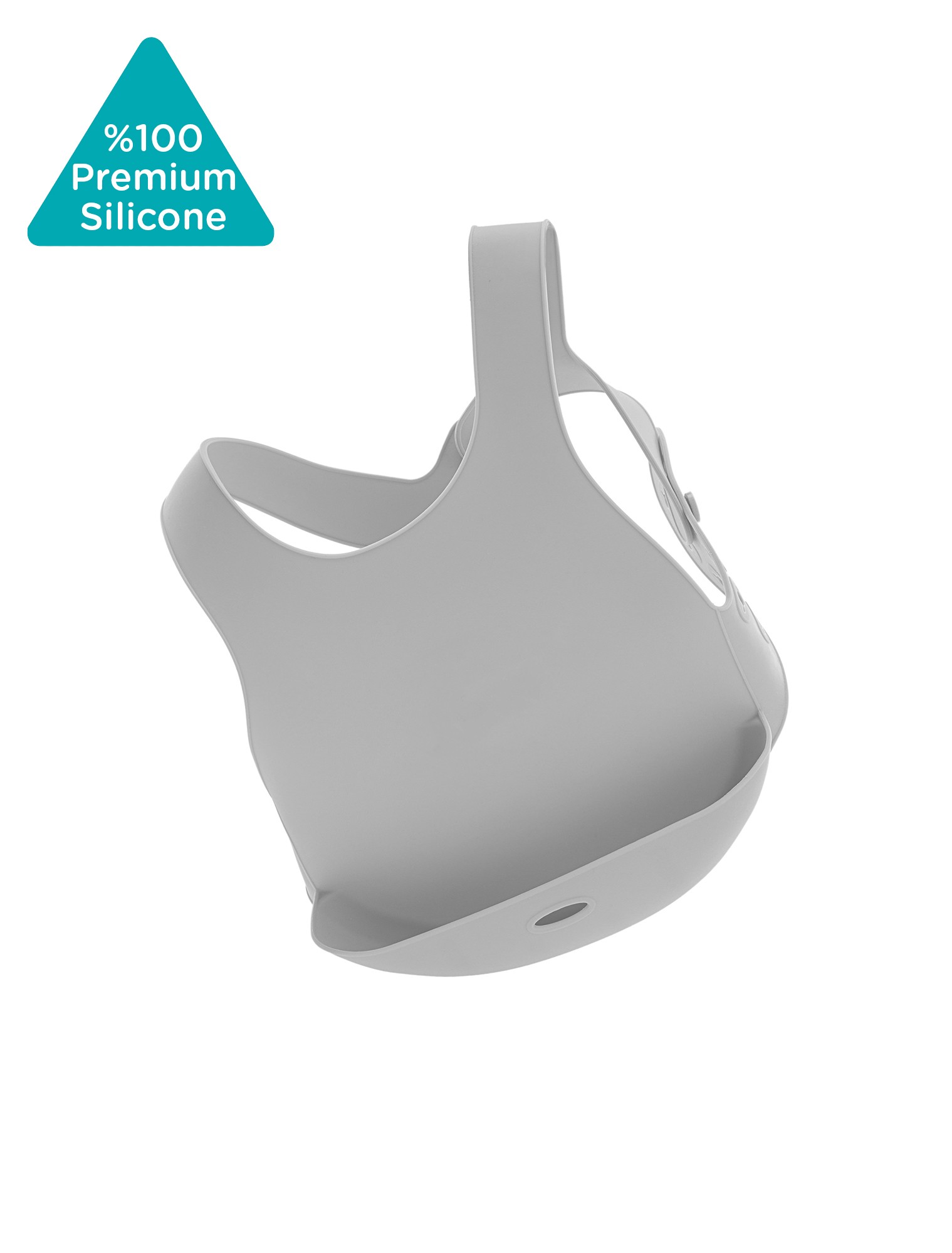 Minikoioi, Śliniak silikonowy z kieszonką szary