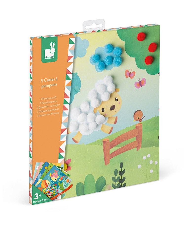 Janod, Zestaw kreatywny Pompony Na łonie natury