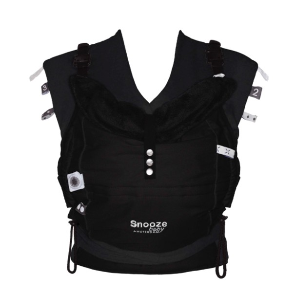 SnoozeBaby, Chustonosidło KISS&CARRY Czarne 100% Eko