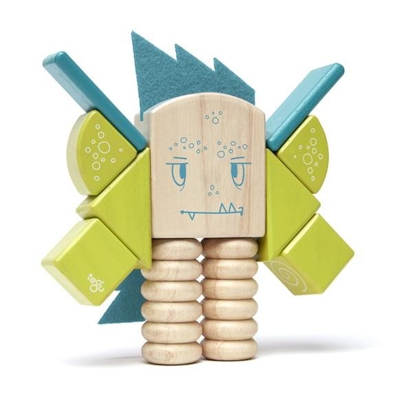Tegu, Drewniane klocki magnetyczne STICKY MONSTERS Zip Zap