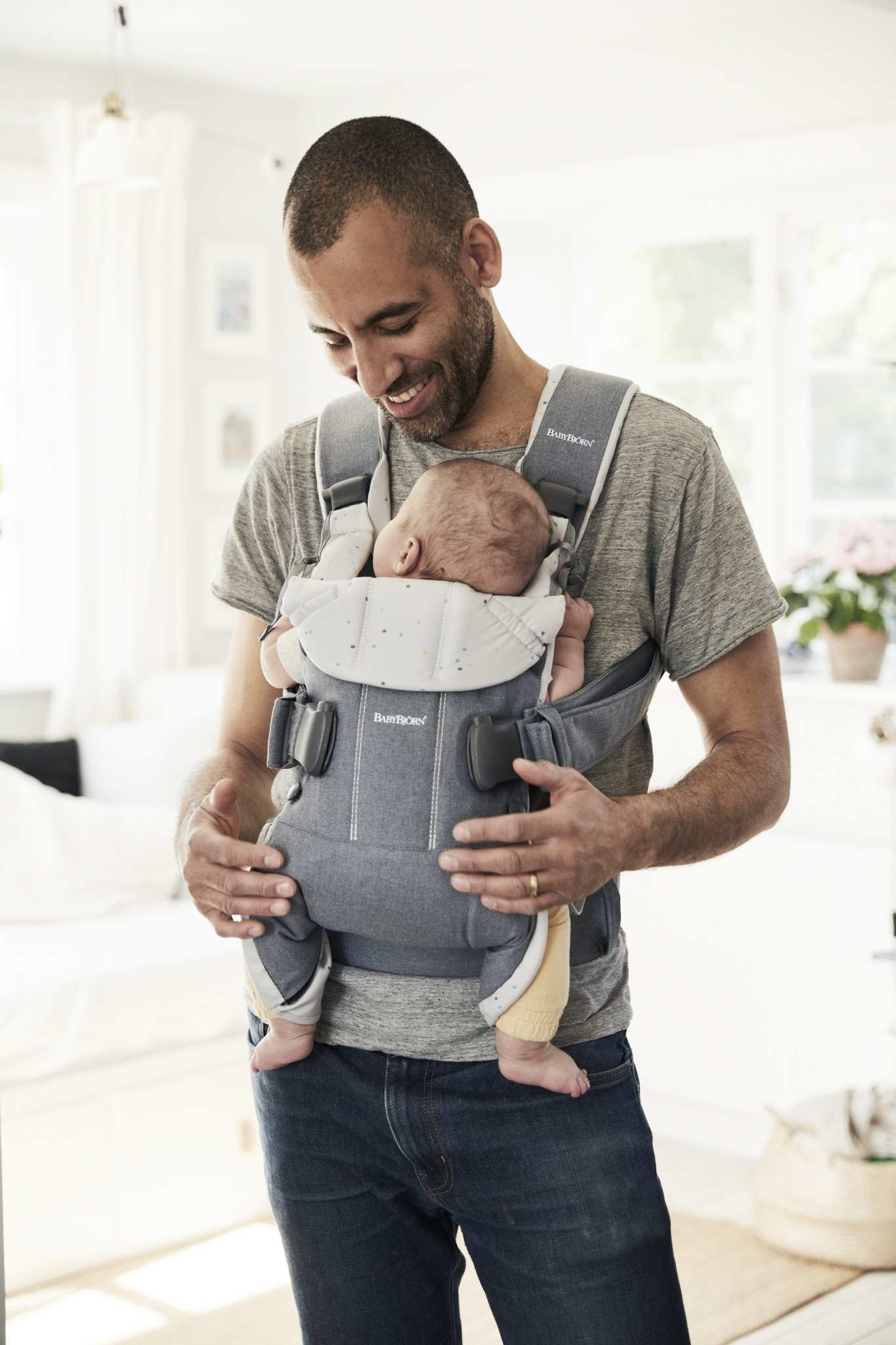 BabyBjorn, ONE - nosidełko, Sprinkles Denim Niebieski