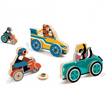 Djeco, Drewniana układanka klipsy Djeco, Drewniana układanka klipsy