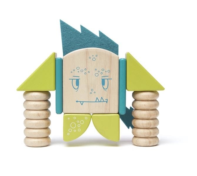 Tegu, Drewniane klocki magnetyczne STICKY MONSTERS Zip Zap
