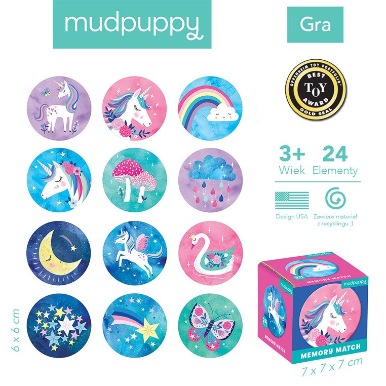 Mudpuppy, Gra Mini Memory Magiczne jednorożce