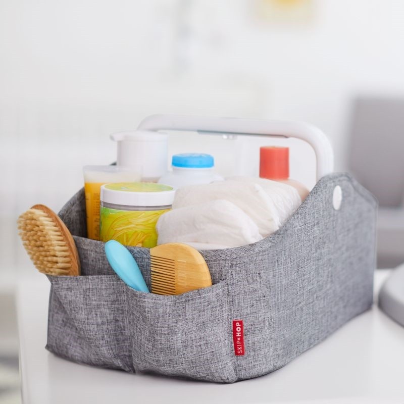 Skip Hop, Organizer na pieluszki z lampką Heather Grey Skip Hop, Organizer na pieluszki z lampką Heather Grey