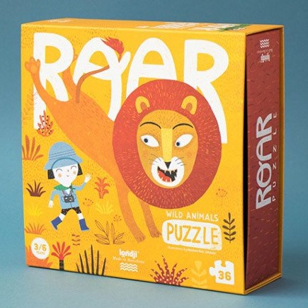 Londji, Puzzle dla dzieci Roar - dzikie zwierzęta, 36 el. Londji, Puzzle dla dzieci Roar - dzikie zwierzęta, 36 el.