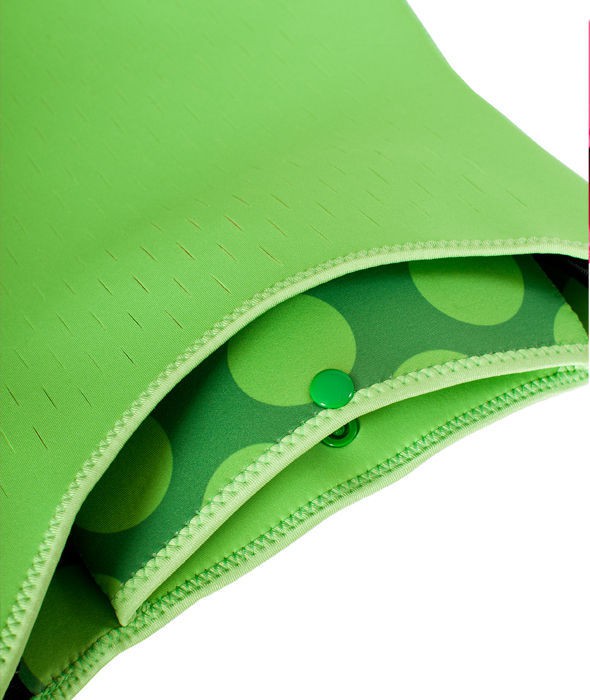Torba na wózek z neoprenu (zielona w kropki)