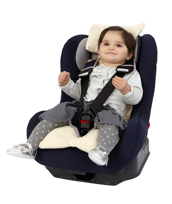 Eko materacyk do fotelika samochodowego -  NATI NATURALI beż Eko materacyk do fotelika samochodowego -  NATI NATURALI beż