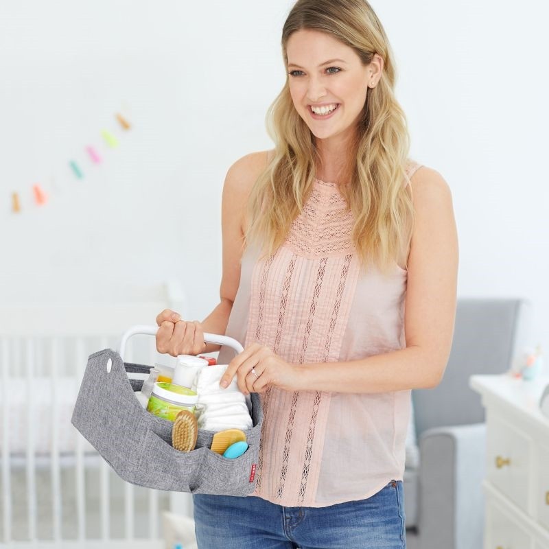 Skip Hop, Organizer na pieluszki z lampką Heather Grey Skip Hop, Organizer na pieluszki z lampką Heather Grey