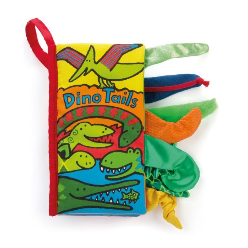 Jellycat, książeczka Dino z ogonkami Jellycat, książeczka Dino z ogonkami