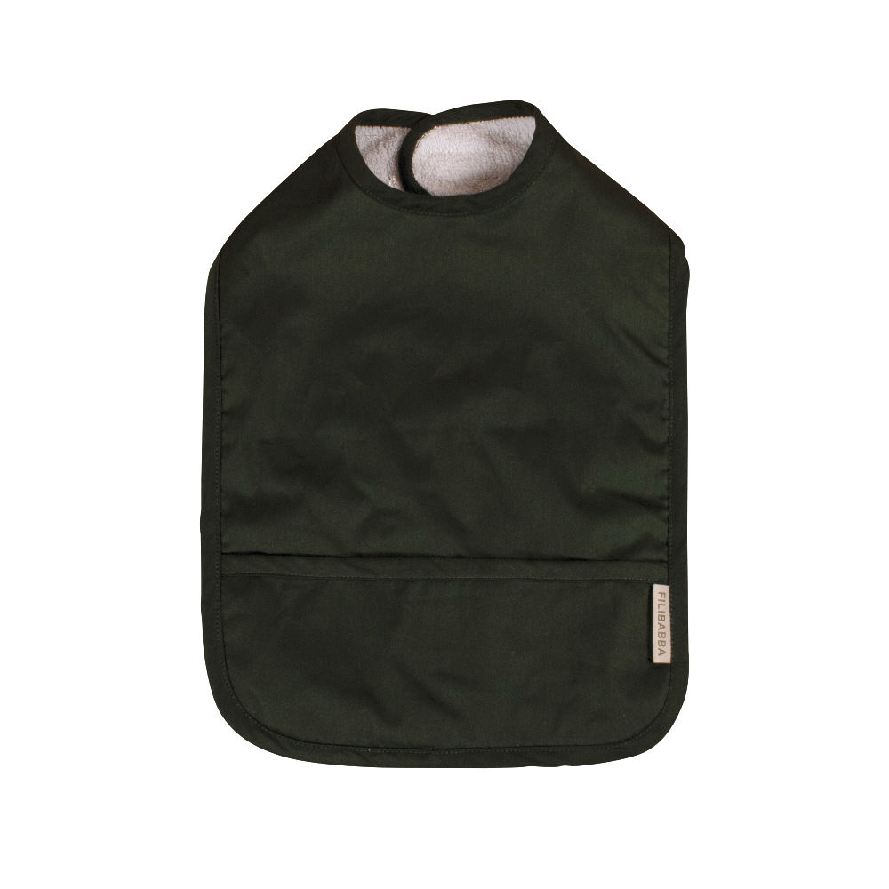 Filibabba, Zestaw 2 szt. Śliniak wodoodporny Powder Blue/Dark Green