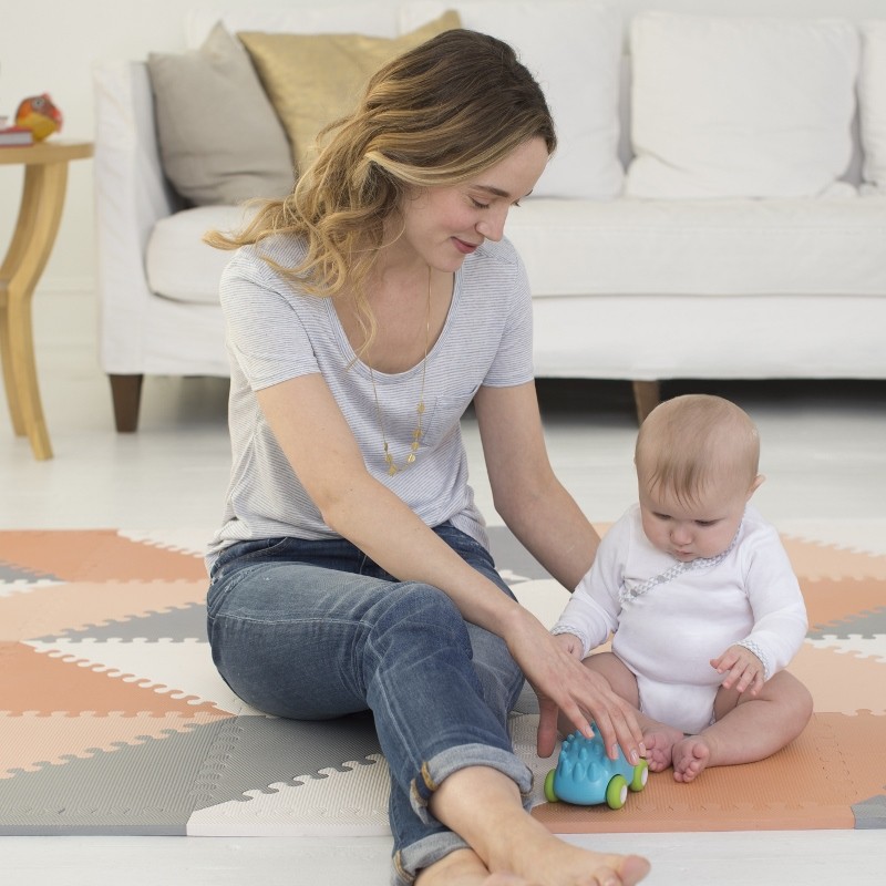 Skip Hop, mata piankowa Playspot Grey Peach GEO Skip Hop, mata piankowa Playspot Grey Peach GEO