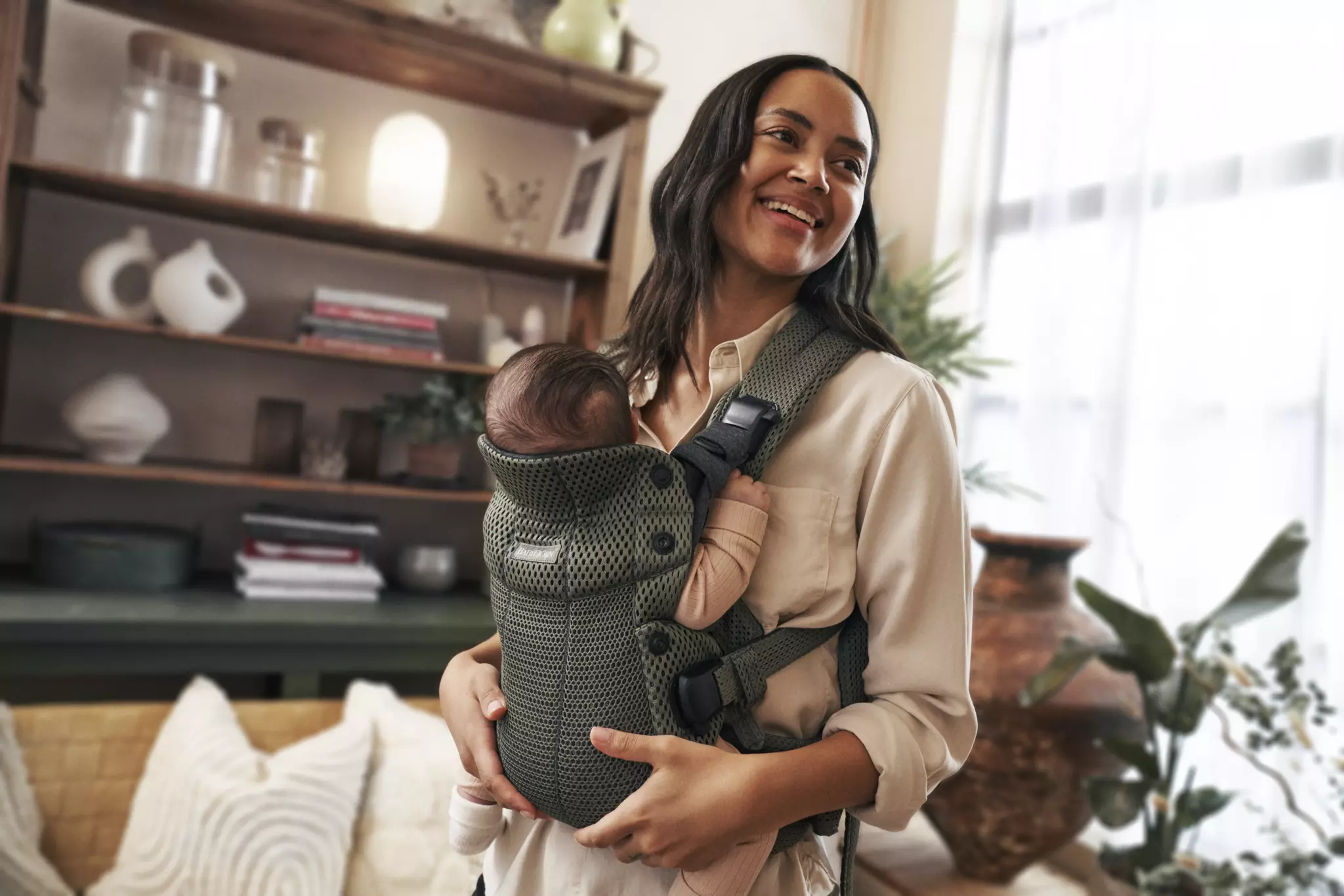 Babybjorn , Nosidełko Harmony 3D Mesh, Zielony Babybjorn , Nosidełko Harmony 3D Mesh, Zielony