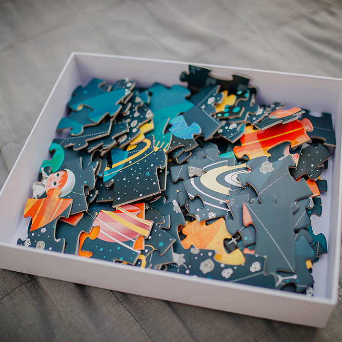 Janod, Puzzle edukacyjne Układ słoneczny 100 elementów 5+ Janod, Puzzle edukacyjne Układ słoneczny 100 elementów 5+