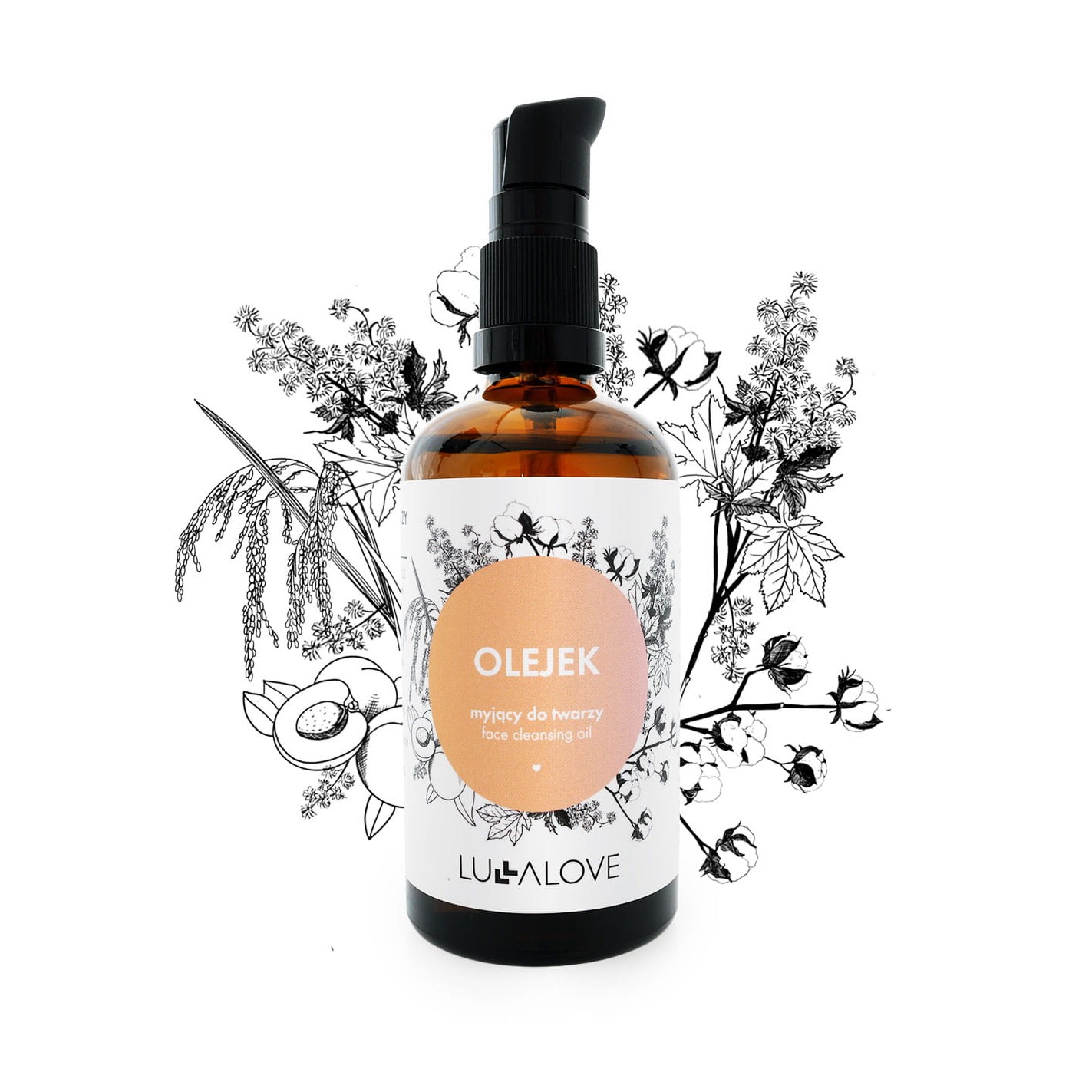 Lullalove, Hydrofilowy olejek myjący do twarzy - demakijaż i oczyszczenie