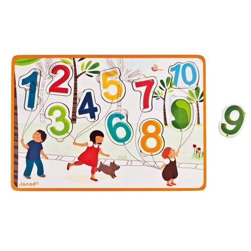 Janod, puzzle Cyferki