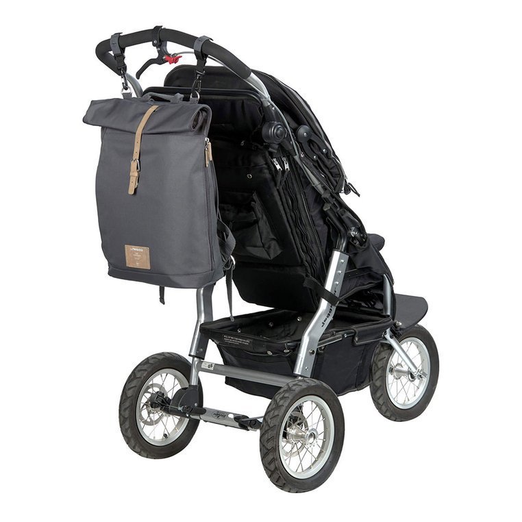Lassig, Green Label Plecak dla mam z akcesoriami Rolltop Backpack Anthracite Lassig, Green Label Plecak dla mam z akcesoriami Rolltop Backpack Anthracite