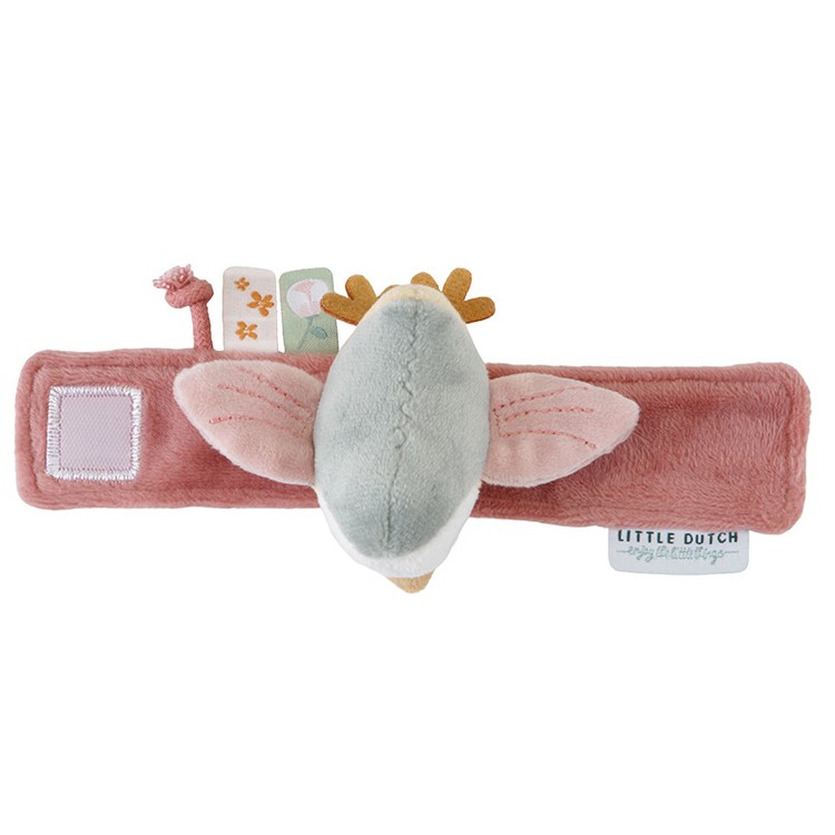 Little Dutch, Bransoletka grzechotka Flowers & Butterflies Little Dutch, Bransoletka grzechotka Flowers & Butterflies