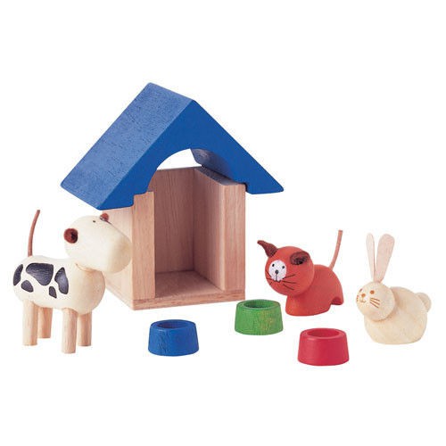plan toys, Zwierzątka domowe z akcesoriami plan toys, Zwierzątka domowe z akcesoriami