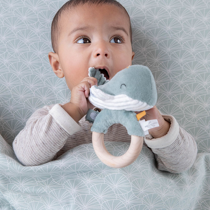 Little Dutch, Grzechotka klonowa Wieloryb Ocean Mięta Little Dutch, Grzechotka klonowa Wieloryb Ocean Mięta