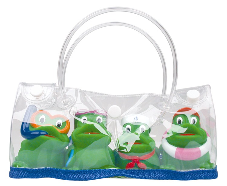 zestaw do kąpieli 4 x żaby