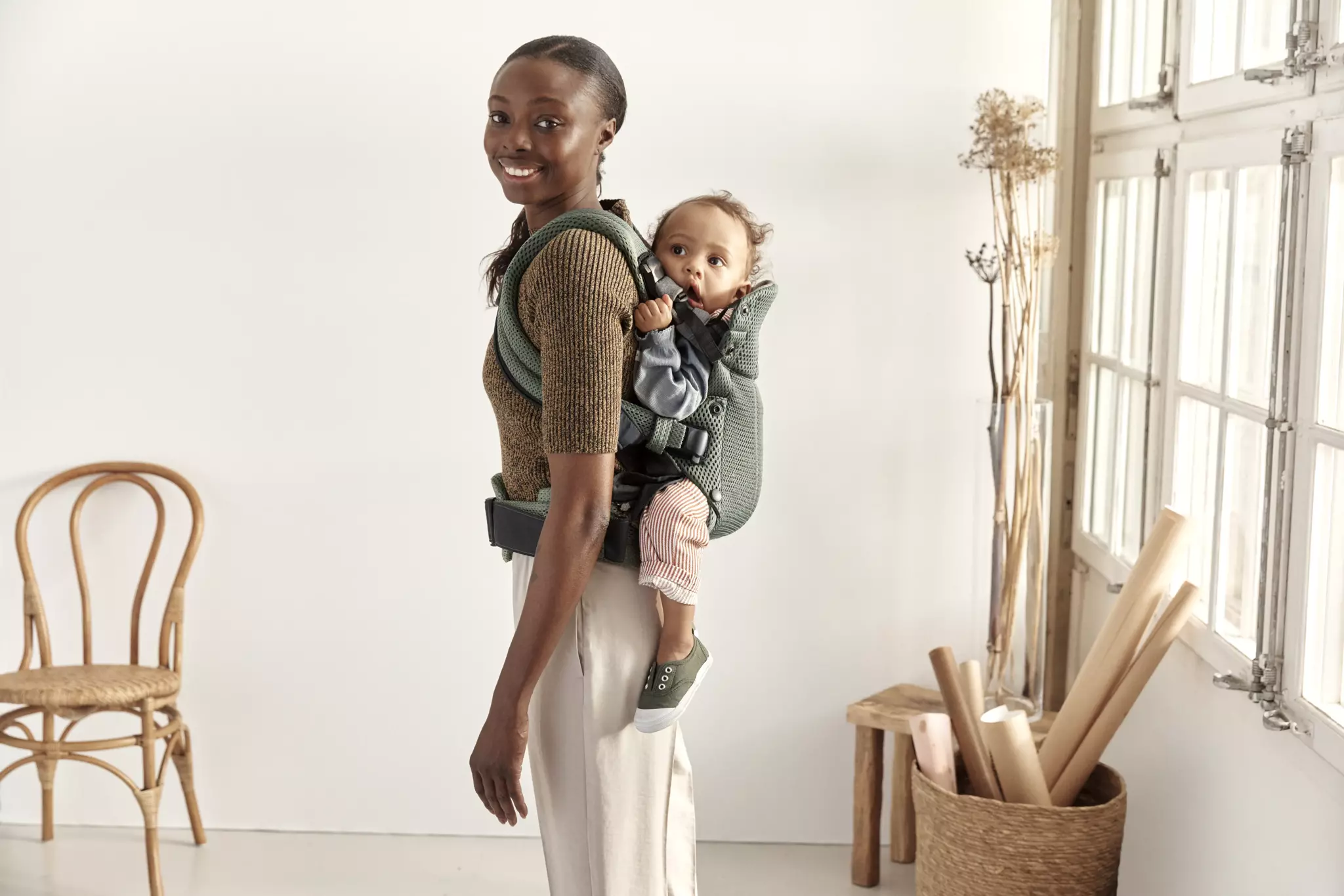 Babybjorn , Nosidełko Harmony 3D Mesh, Zielony Babybjorn , Nosidełko Harmony 3D Mesh, Zielony