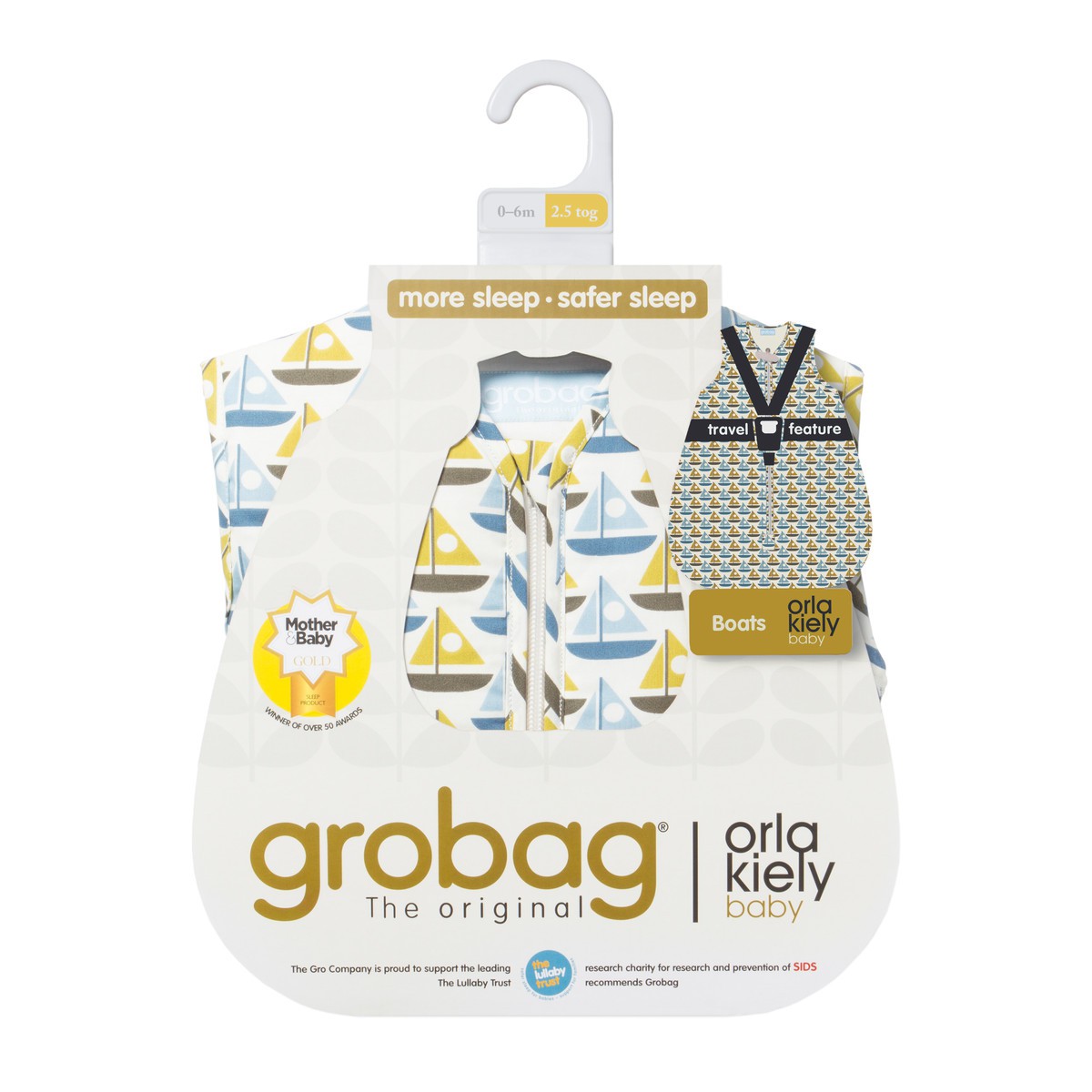 Gro Company, Śpiworek Orla Kiely Boats Travel 2,5 tog, 18-36 m-cy Gro Company, Śpiworek Orla Kiely Boats Travel 2,5 tog, 18-36 m-cy