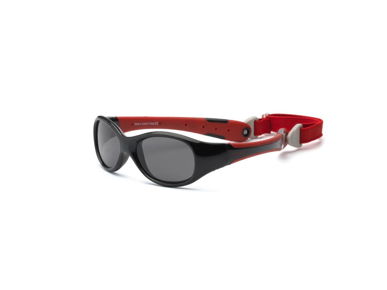 OKULARY Z POLARYZACJĄ Explorer Black and Red 2-4 lata