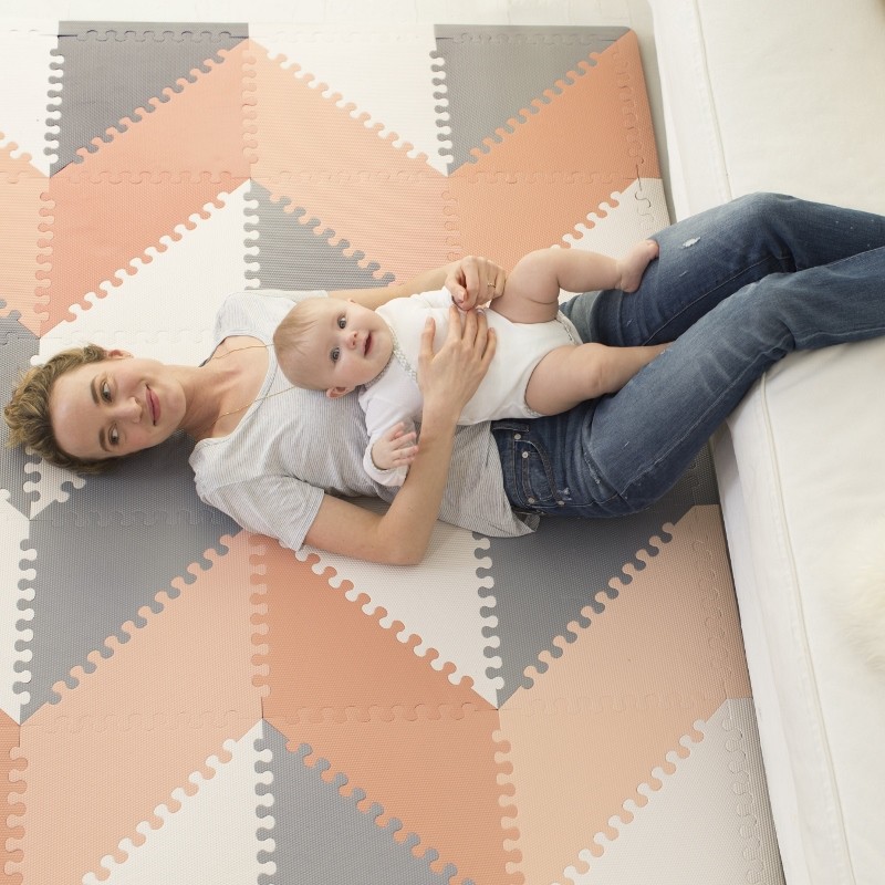 Skip Hop, mata piankowa Playspot Grey Peach GEO Skip Hop, mata piankowa Playspot Grey Peach GEO