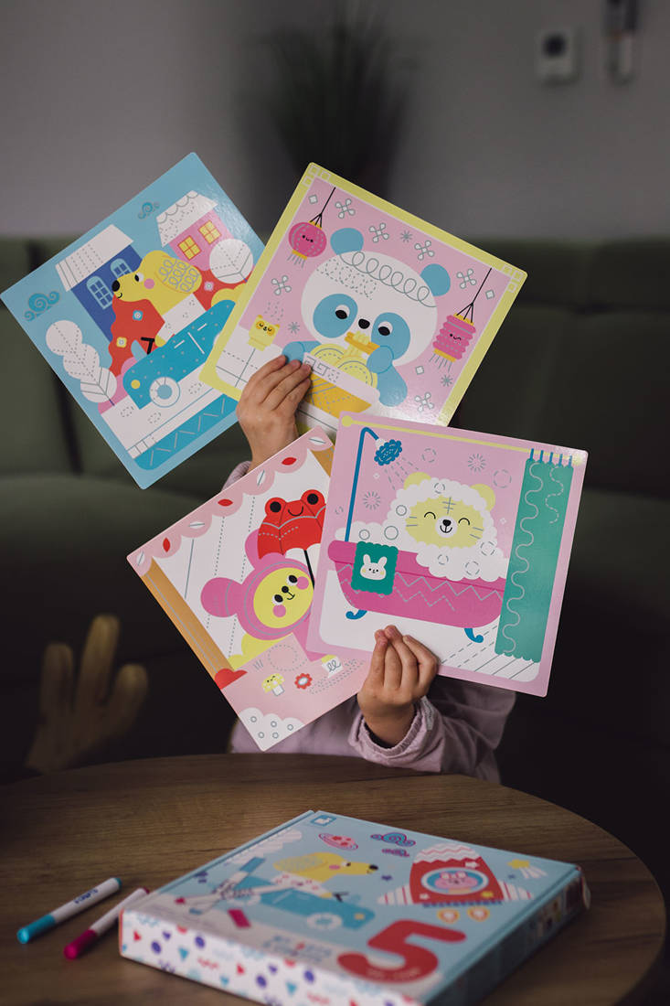 Zestaw Kreatywny Szlaczki My Arts & Crafts 5+, Janod Zestaw Kreatywny Szlaczki My Arts & Crafts 5+, Janod