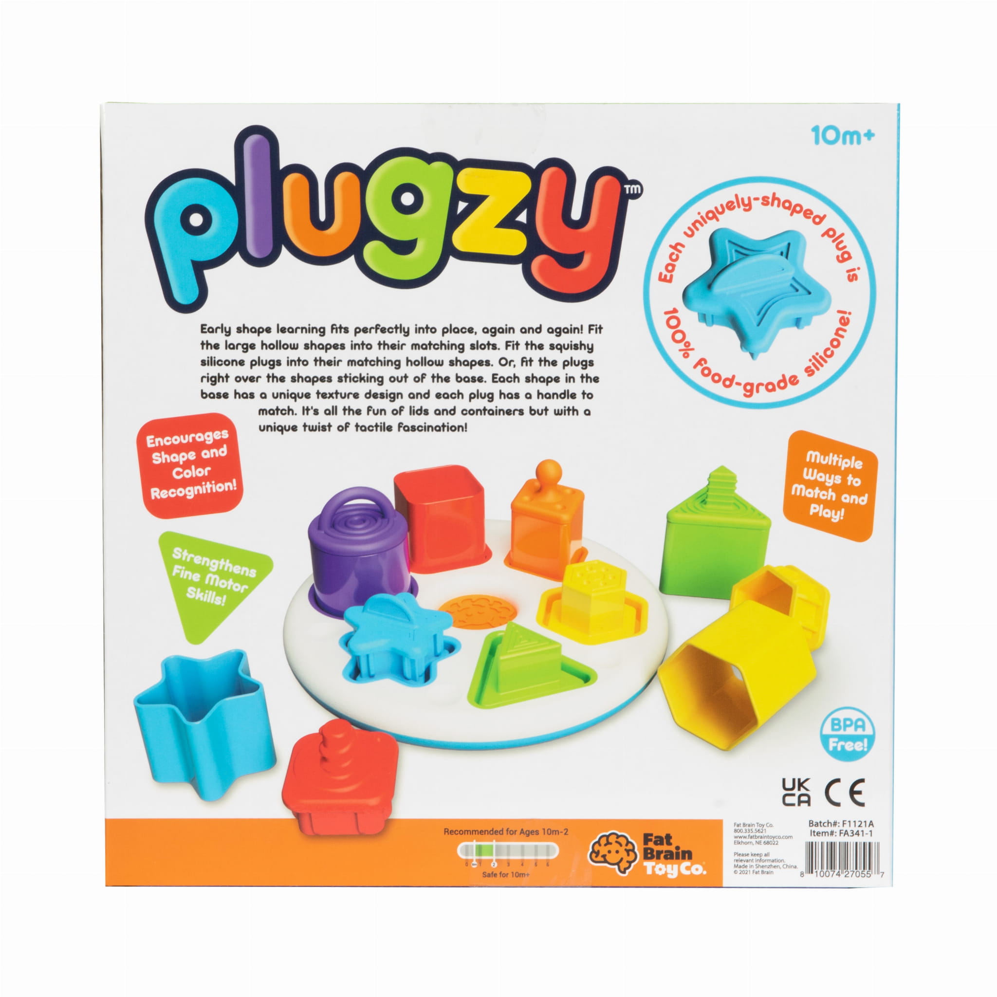 Fat Brain Toy, Sorter kształtów i kolorów Plugzy Fat Brain Toy, Sorter kształtów i kolorów Plugzy