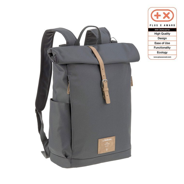 Lassig, Green Label Plecak dla mam z akcesoriami Rolltop Backpack Anthracite Lassig, Green Label Plecak dla mam z akcesoriami Rolltop Backpack Anthracite