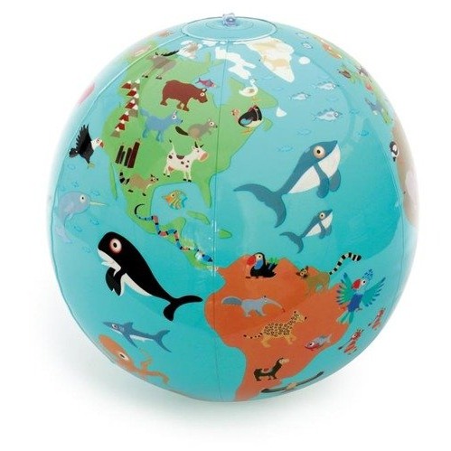 Scratch, Piłka dmuchana Mapa Świata 40 cm