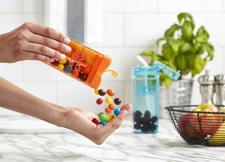 Drink In The Box, SNACK IN THE BOX Pojemnik na przekąski orange