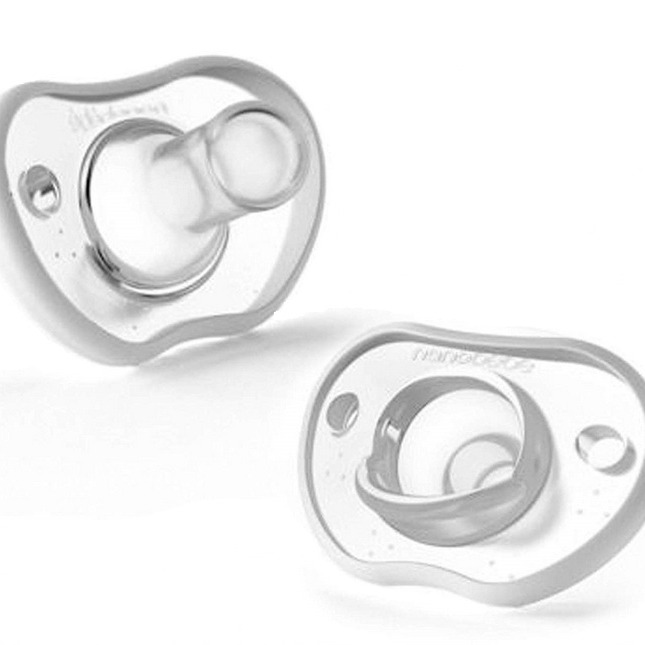 Nanobebe, Smoczek uspokajający Nanobebe Flexy 0-3 m - 2 szt. - biały Nanobebe, Smoczek uspokajający Nanobebe Flexy 0-3 m - 2 szt. - biały