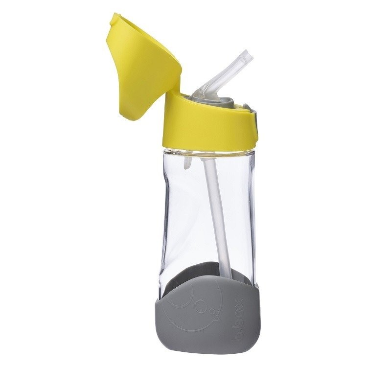 B.Box, Tritanowa butelka ze słomką 450 ml, lemon sherbet B.Box, Tritanowa butelka ze słomką 450 ml, lemon sherbet