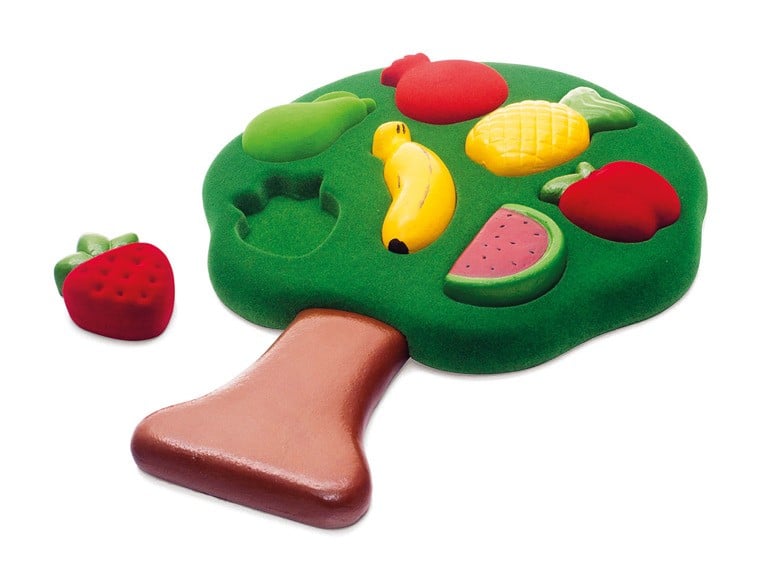 Rubbabu, Sorter Puzzle 3D Owoce sensoryczny