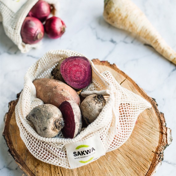 Sakwabag, Worki na zakupy zero waste, zestaw mix, 3 sztuki Sakwabag, Worki na zakupy zero waste, zestaw mix, 3 sztuki