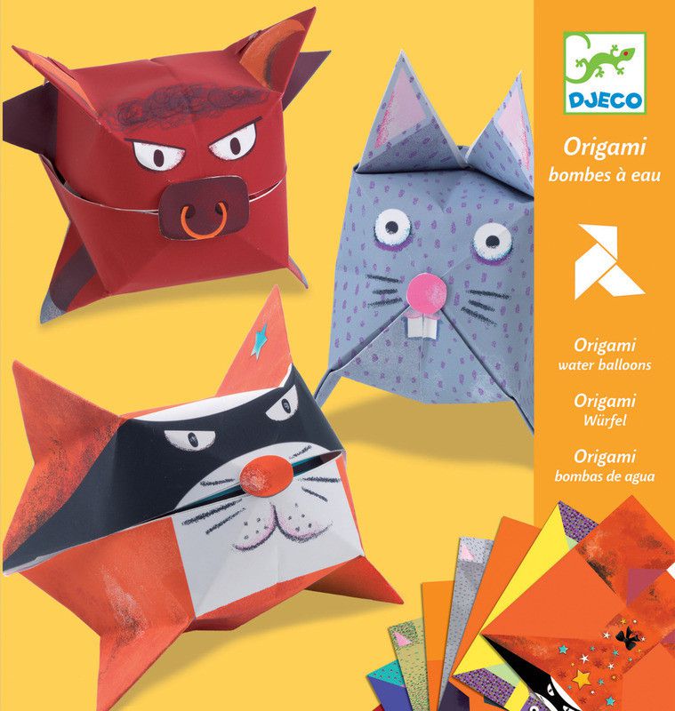 Djeco, origami zwierzątka Jak balony z wodą Djeco, origami zwierzątka Jak balony z wodą