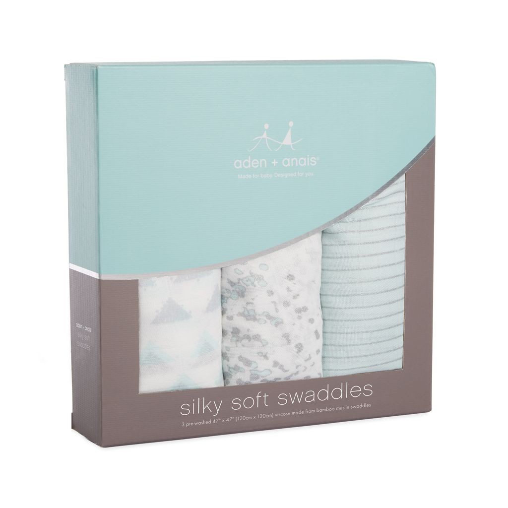 Aden & Anais, Otulacz bambusowy metallic skylight birch 3szt