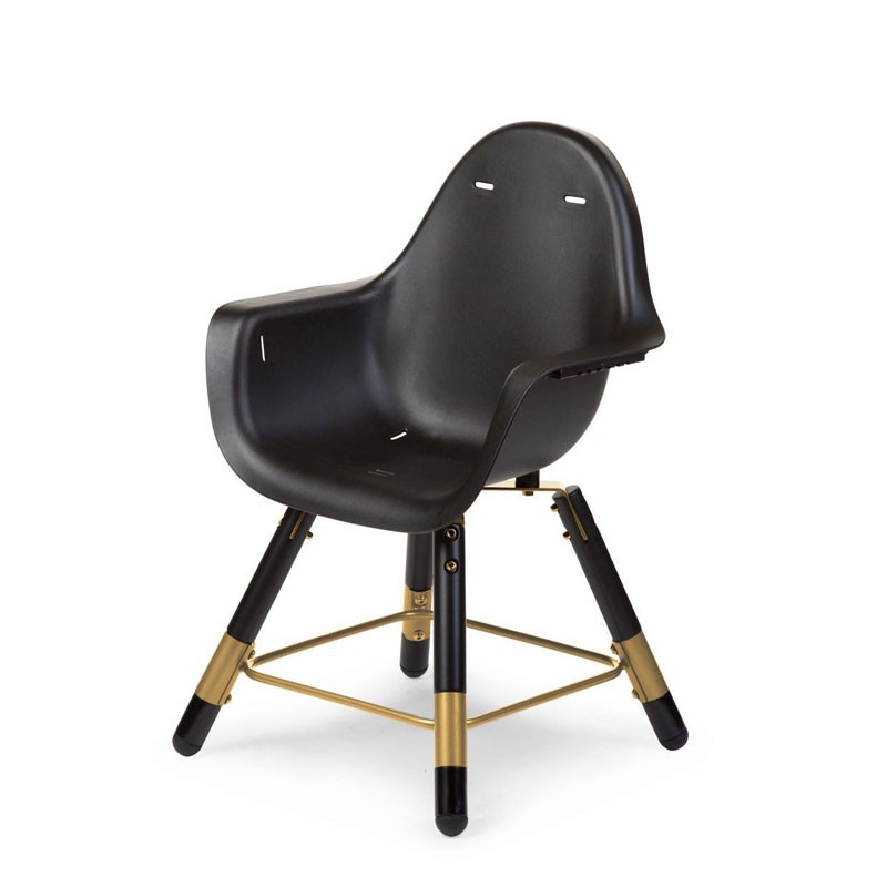 Childhome, Krzesełko do karmienia Evolu 2 Black/Gold
