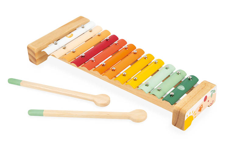 Janod, Cymbałki 12 tonów metalowe Sunshine 18m+