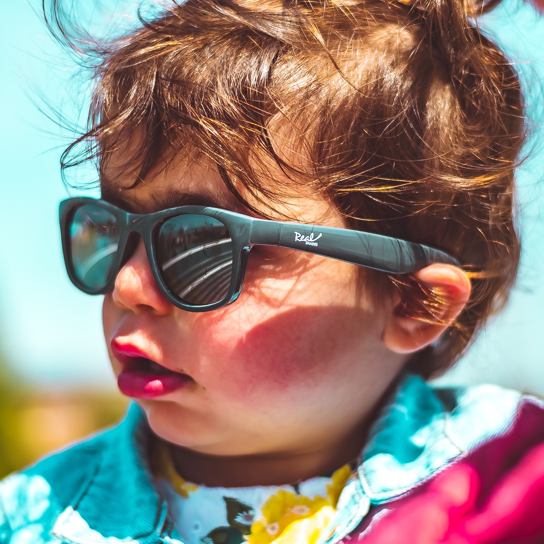 Real Kids, okulary przeciwsłoneczne dla chłopca Surf - Steel Blue 0-3 lata