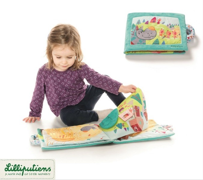 Lilliputiens, Wilk Nicolas Książka wielofunkcyjna Wilk i 3 Małe Świnki Lilliputiens, Wilk Nicolas Książka wielofunkcyjna Wilk i 3 Małe Świnki