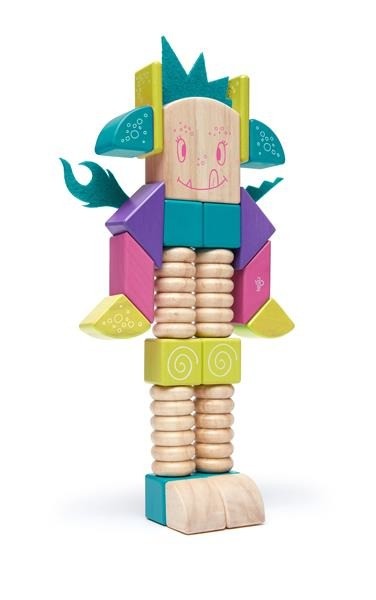 Tegu, Drewniane klocki magnetyczne STICKY MONSTERS Beans & Tumtum Tegu, Drewniane klocki magnetyczne STICKY MONSTERS Beans & Tumtum