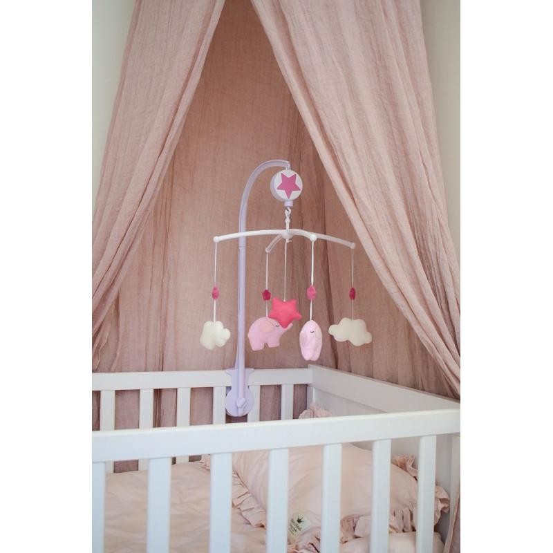 JaBaDaBaDo, karuzela pozytywka z uchwytem różowy słoń