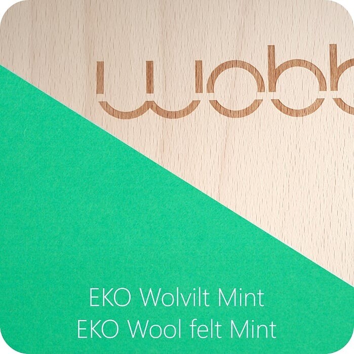 Wobbel, Deska do balansowania Original z filcem - mint Wobbel, Deska do balansowania Original z filcem - mint