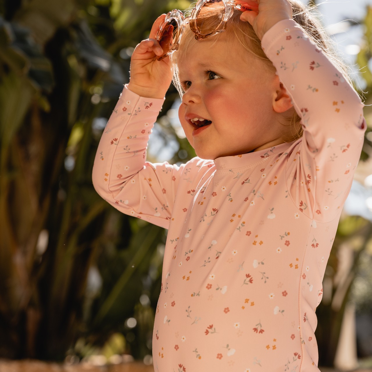 Little Dutch, Swimsuit z rękawami Vintage Pink 86/92 Little Pink Flowers Little Dutch, Swimsuit z rękawami Vintage Pink 86/92 Little Pink Flowers