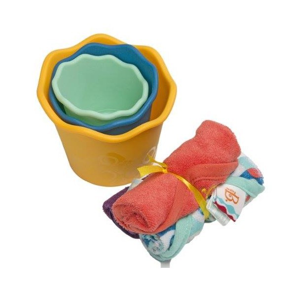 Btoys, wee B. Splashy - Zestaw dla niemowląt - NIEBIESKI - do kąpieli