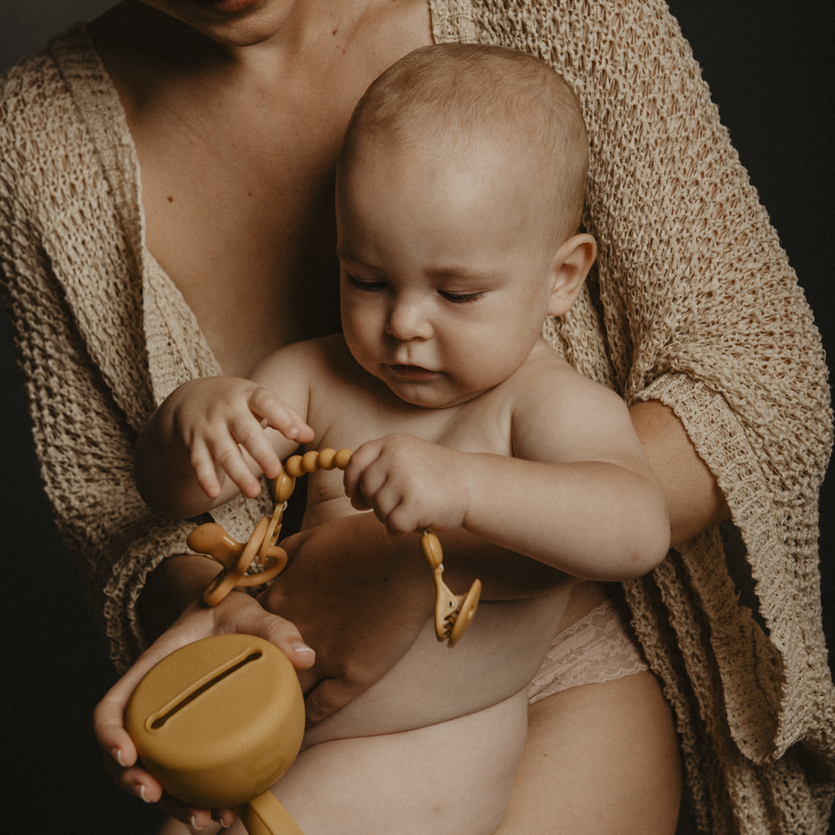 Suavinex, Silikonowe etui na smoczek ceglasty